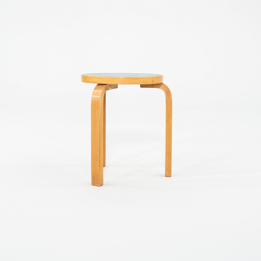 Mid-20th Century 1950s Aino and Alvar Aalto for Artek 60 Stool / Side Table in Birch For Sale