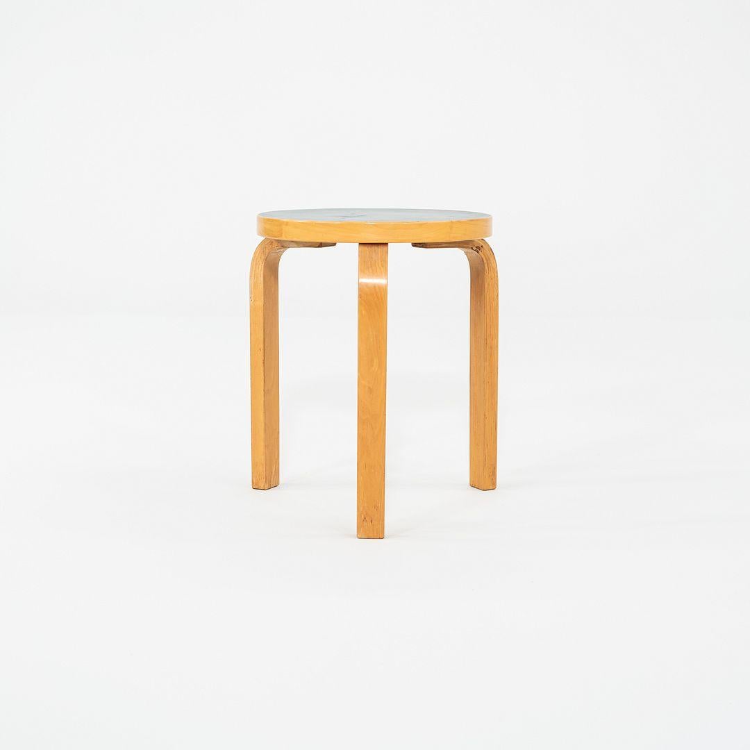 1950s Aino and Alvar Aalto for Artek 60 Stool / Side Table in Birch For Sale 1