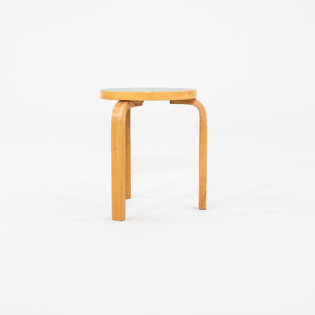 1950s Aino and Alvar Aalto for Artek 60 Stool / Side Table in Birch For Sale 2