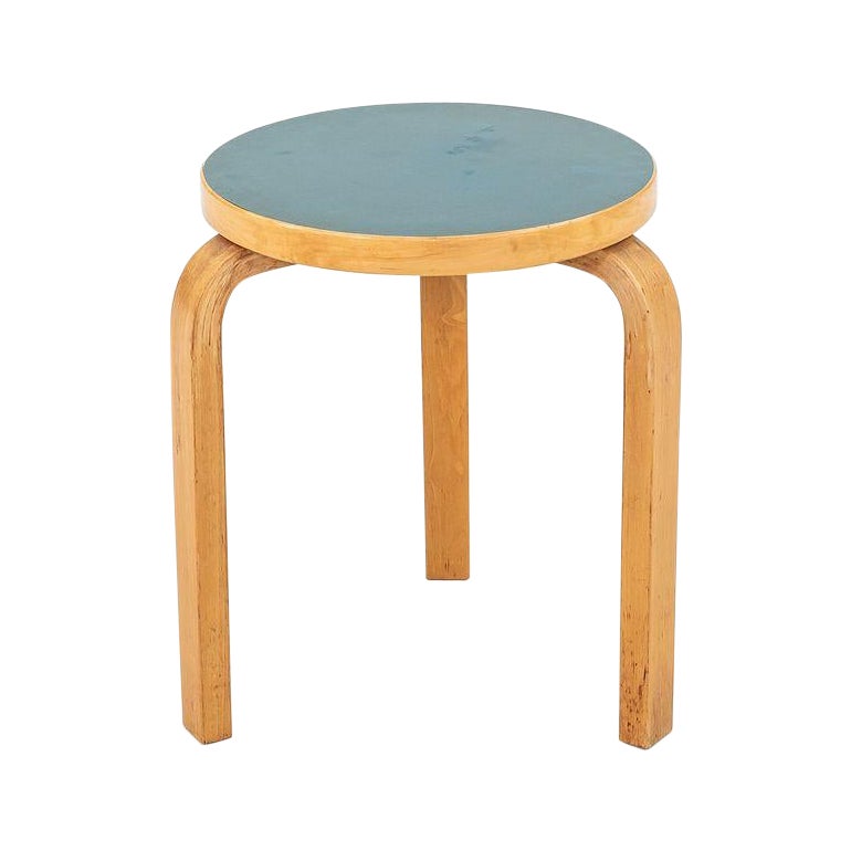 1950s Aino and Alvar Aalto for Artek 60 Stool / Side Table in Birch For Sale