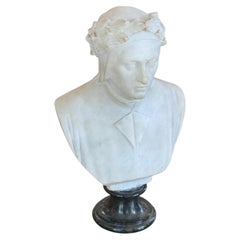 1950s Alabaster Bust of Dante