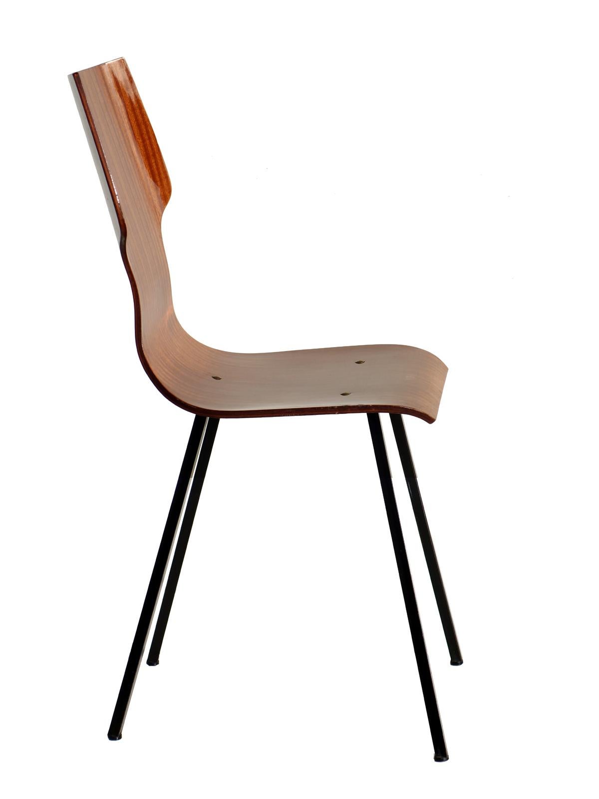 Mid-Century moderno 1950 Aldo Bartolomeo per Stildomus Design italiano Playwood 2 sedie in vendita