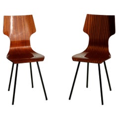 2 chaises en bois de jouet de conception italienne Aldo Bartolomeo pour Stildomus des années 1950