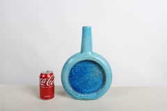 Aldo Londi Bitossi - Italie pour Raymor, 1950 Grand vase en verre fusionné Fritte bleu