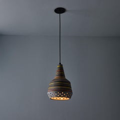 1950s Aldo Londi Ceramic Bitossi Pendant Lamp for Italian Raymor