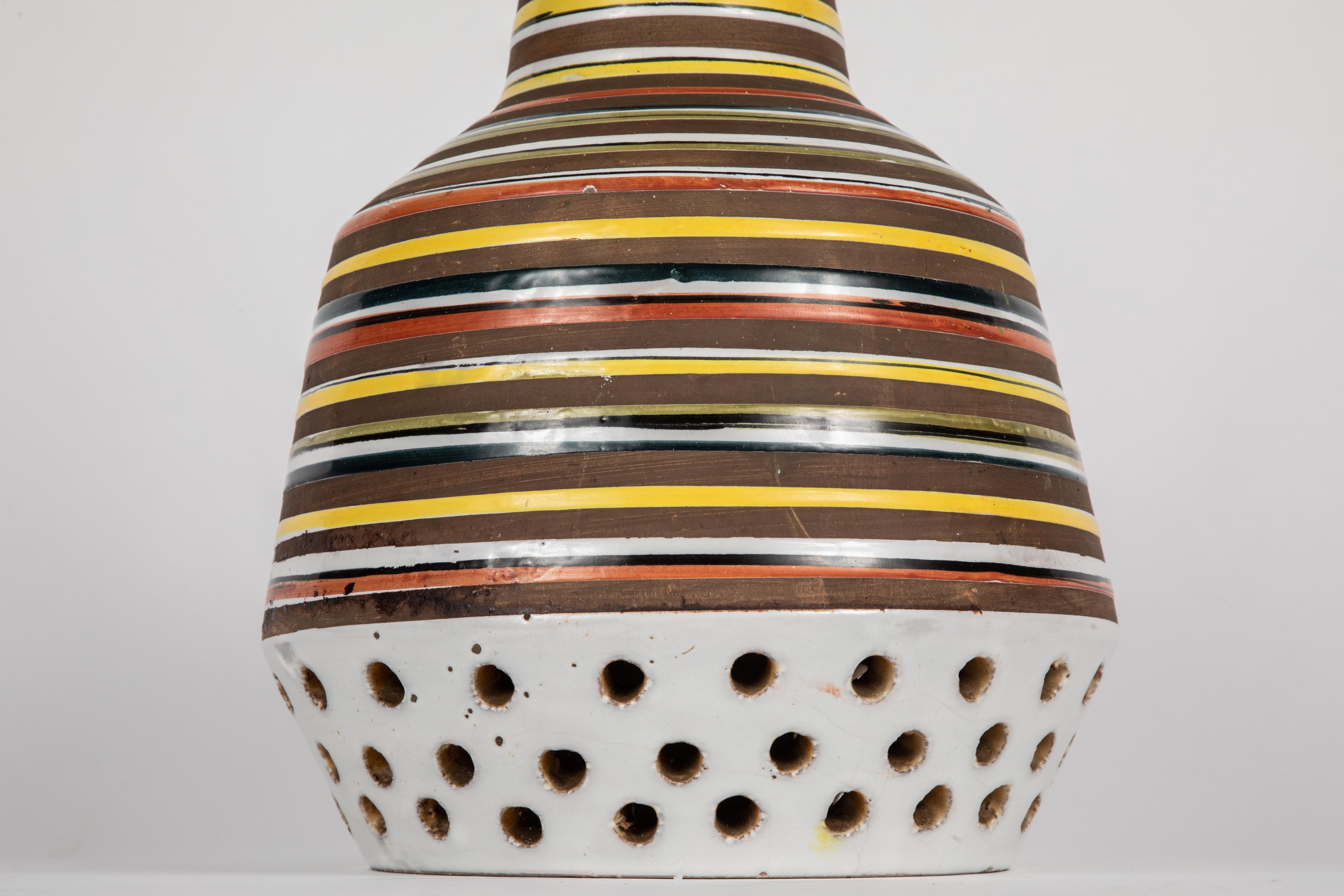 1950s Aldo Londi Ceramic Bitossi Pendant Lamp for Italian Raymor 8