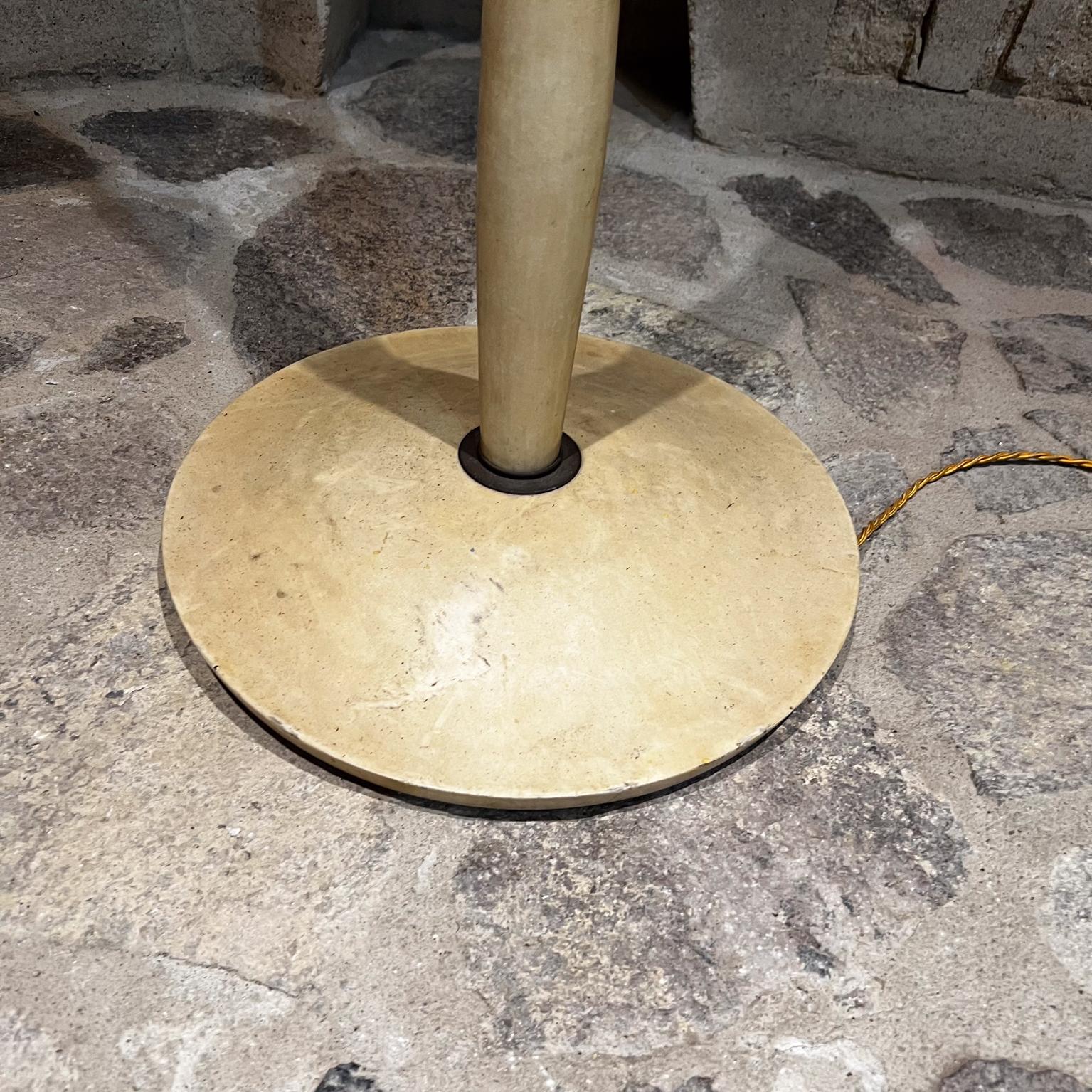 Italian 1950s Aldo Tura Floor Lamp Lacquered Goatskin Bronze Italy