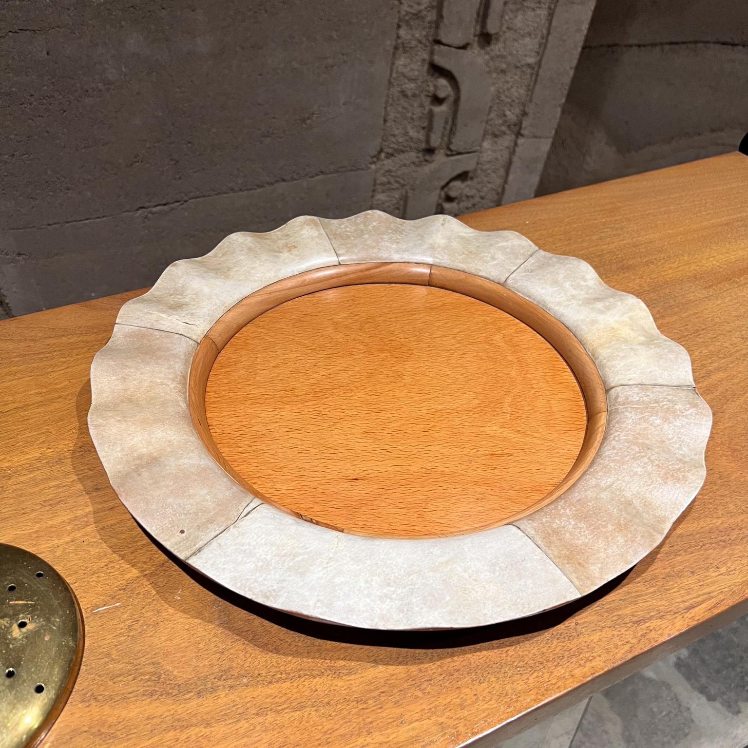 1950s Aldo Tura Goatskin Ice Bucket and Tray Macabo Cusano Milan For Sale 2