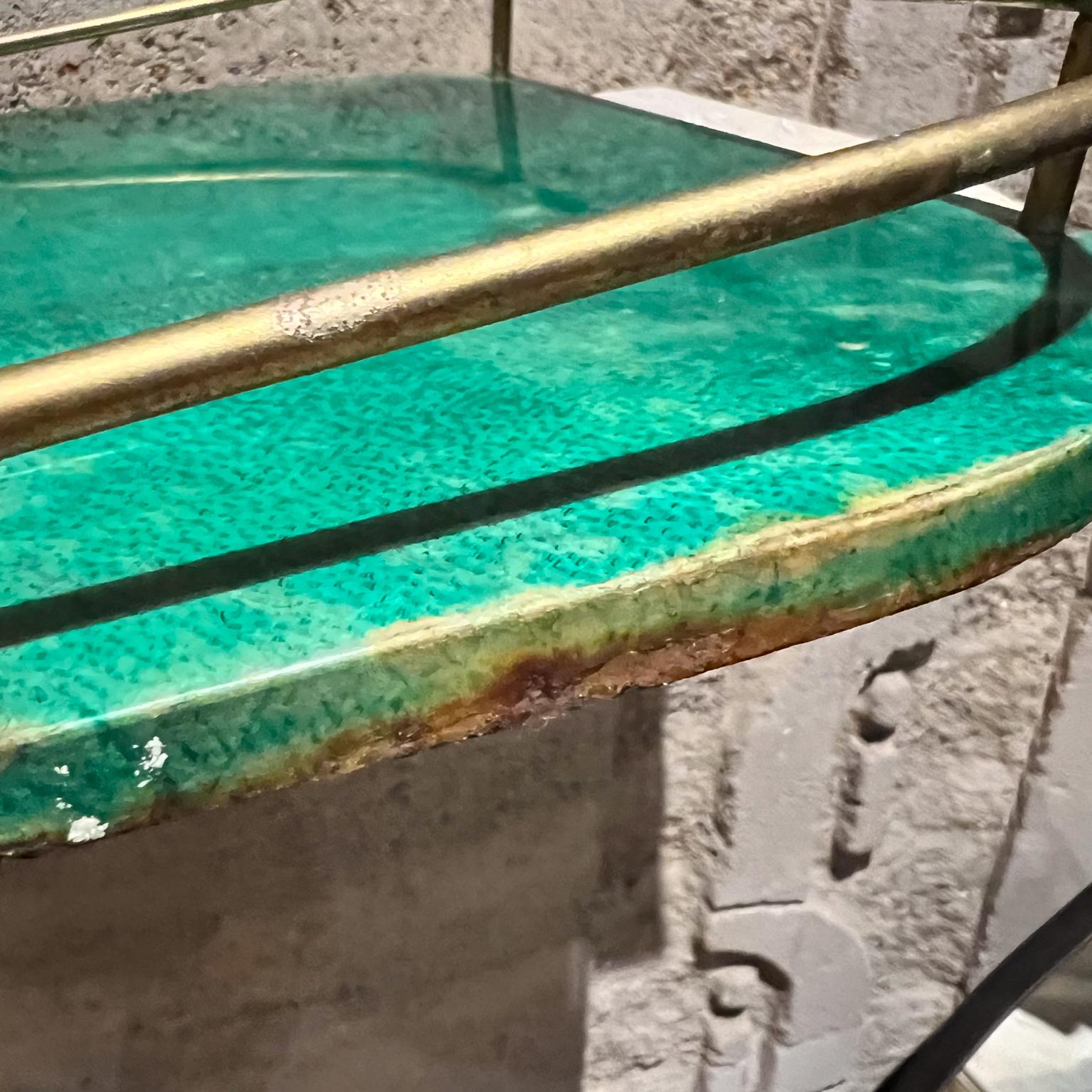 Vassoio da portata Greene & Greene di Aldo Tura del 1950 in pelle di capra laccata Milano in vendita 4