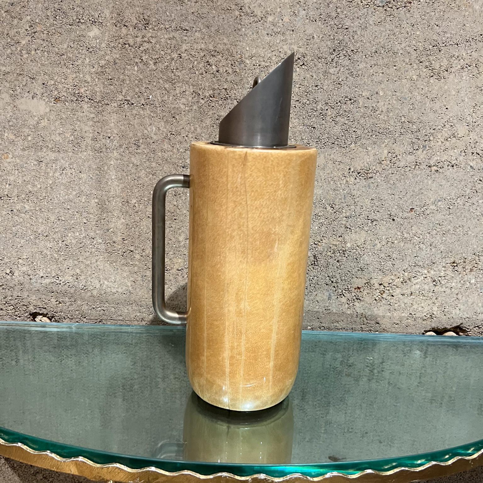 Mid-20th Century 1950s Aldo Tura Modern Pitcher Carafe Thermos Goatskin Italy For Sale