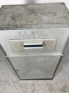 1950s All Aluminum United States Mail Letter Box, Manufactured by Bommer