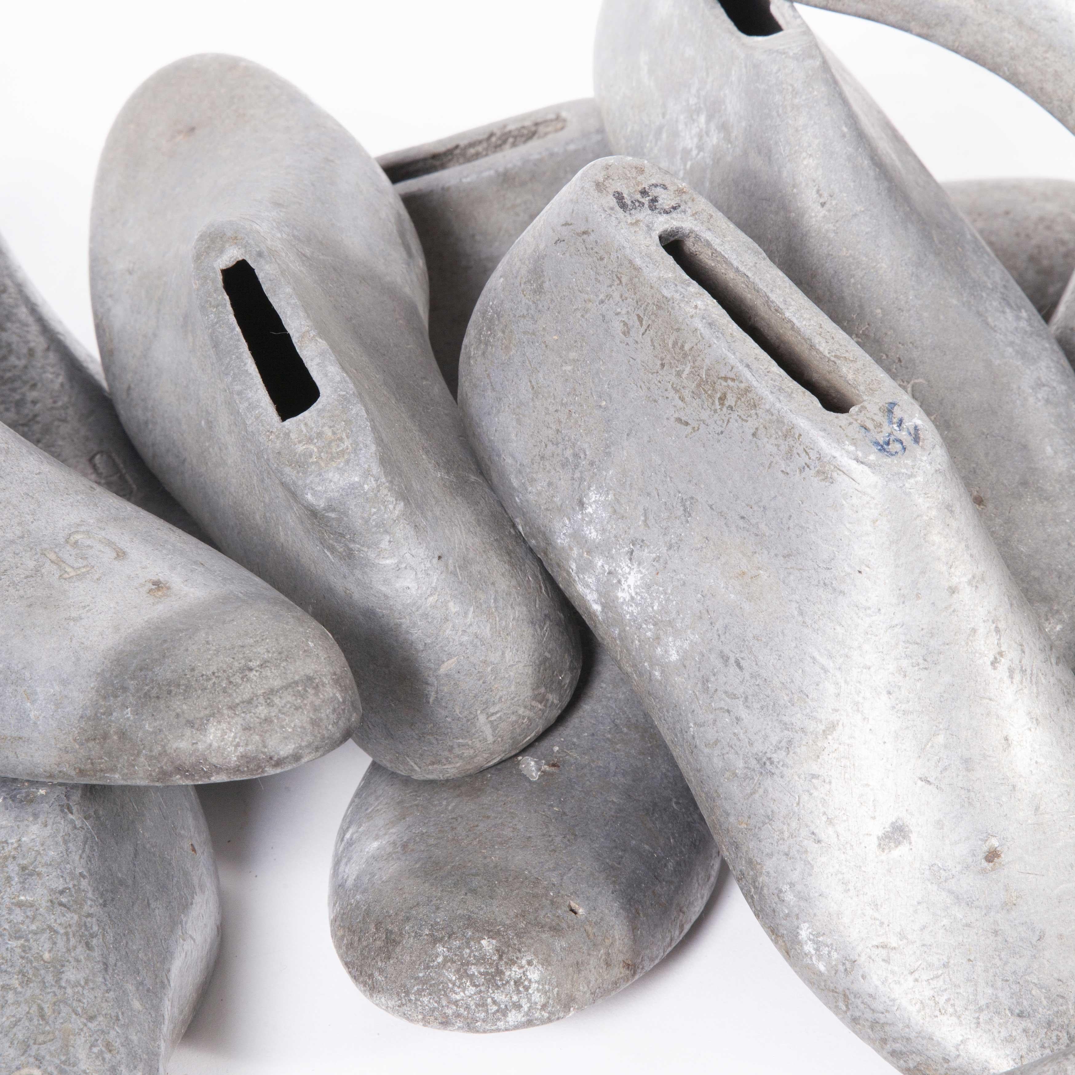 Unknown 1950s Aluminium Shoe Lasts, Moulds For Sale