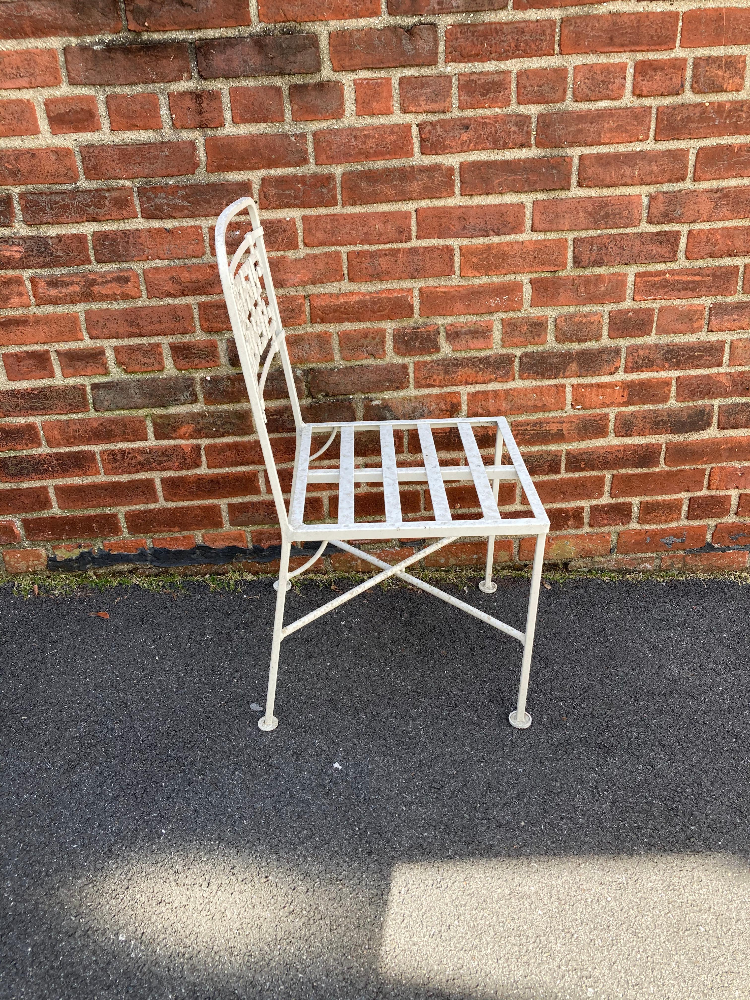 1950s Aluminum Greek Key Patio Set By Molla For Sale 9