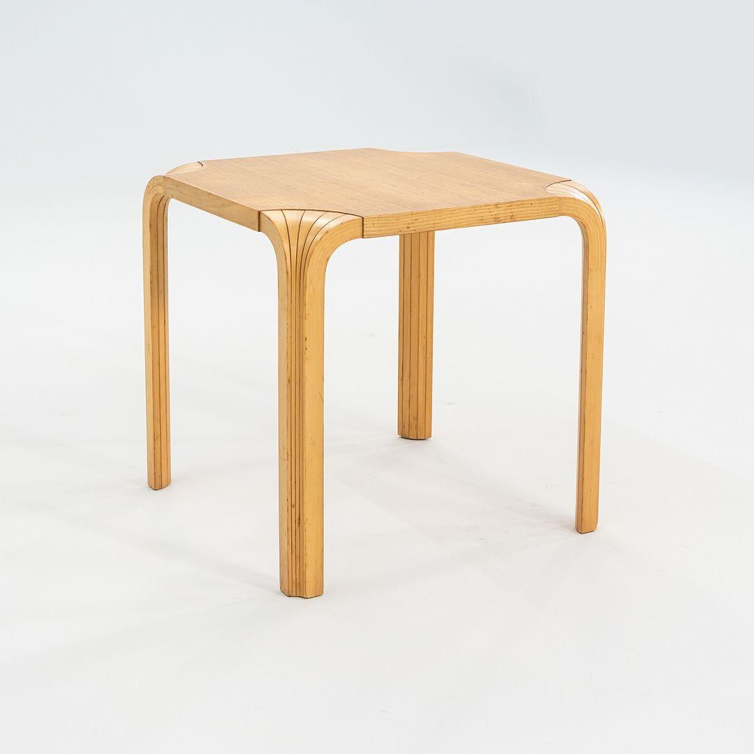 Mid-20th Century 1950s Alvar and Aino Aalto X601 Fan Leg Side Table for Artek in Birch For Sale
