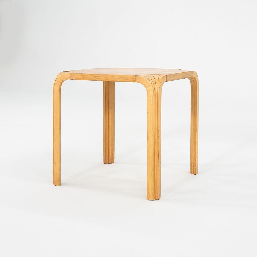1950s Alvar and Aino Aalto X601 Fan Leg Side Table for Artek in Birch For Sale 1