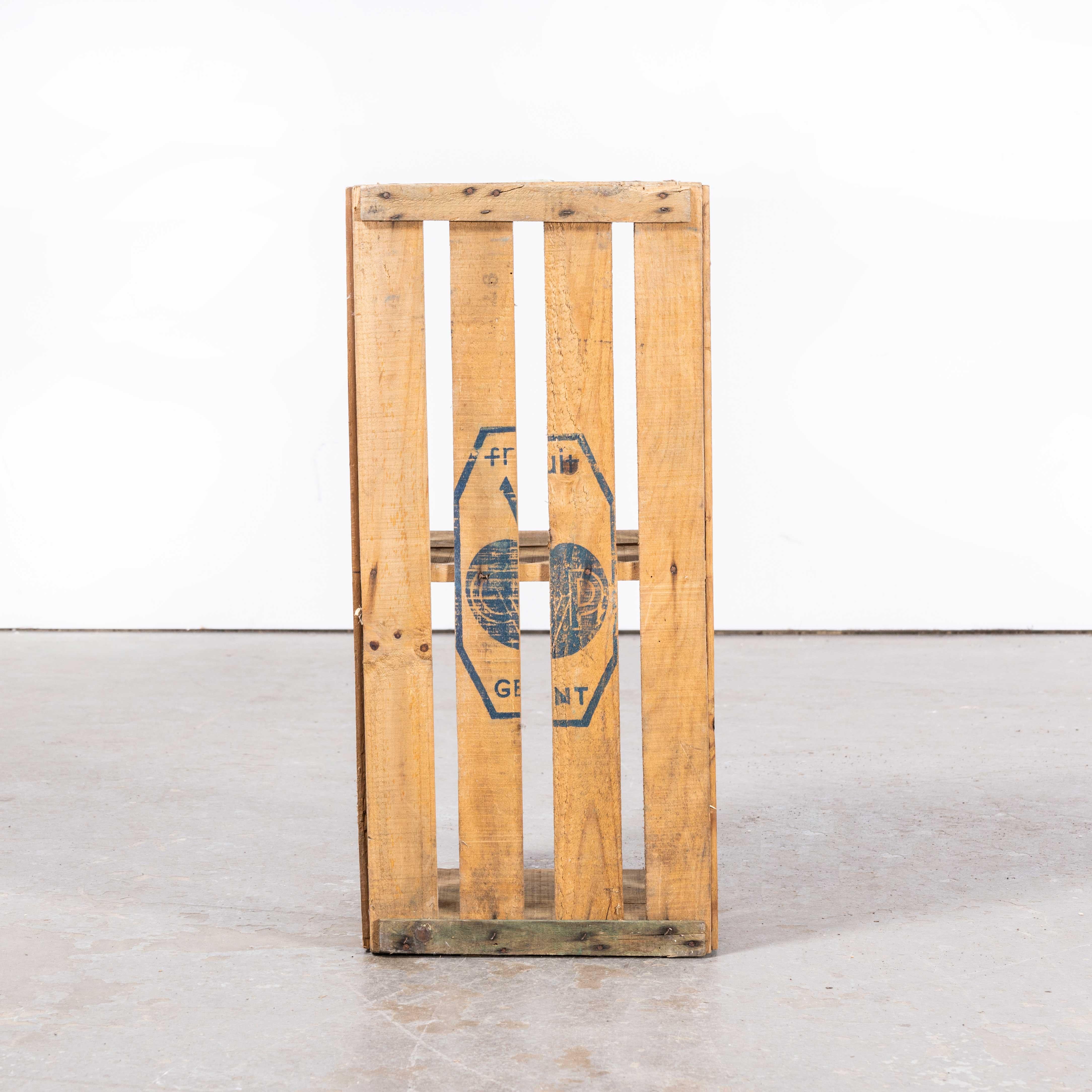 wooden produce crates