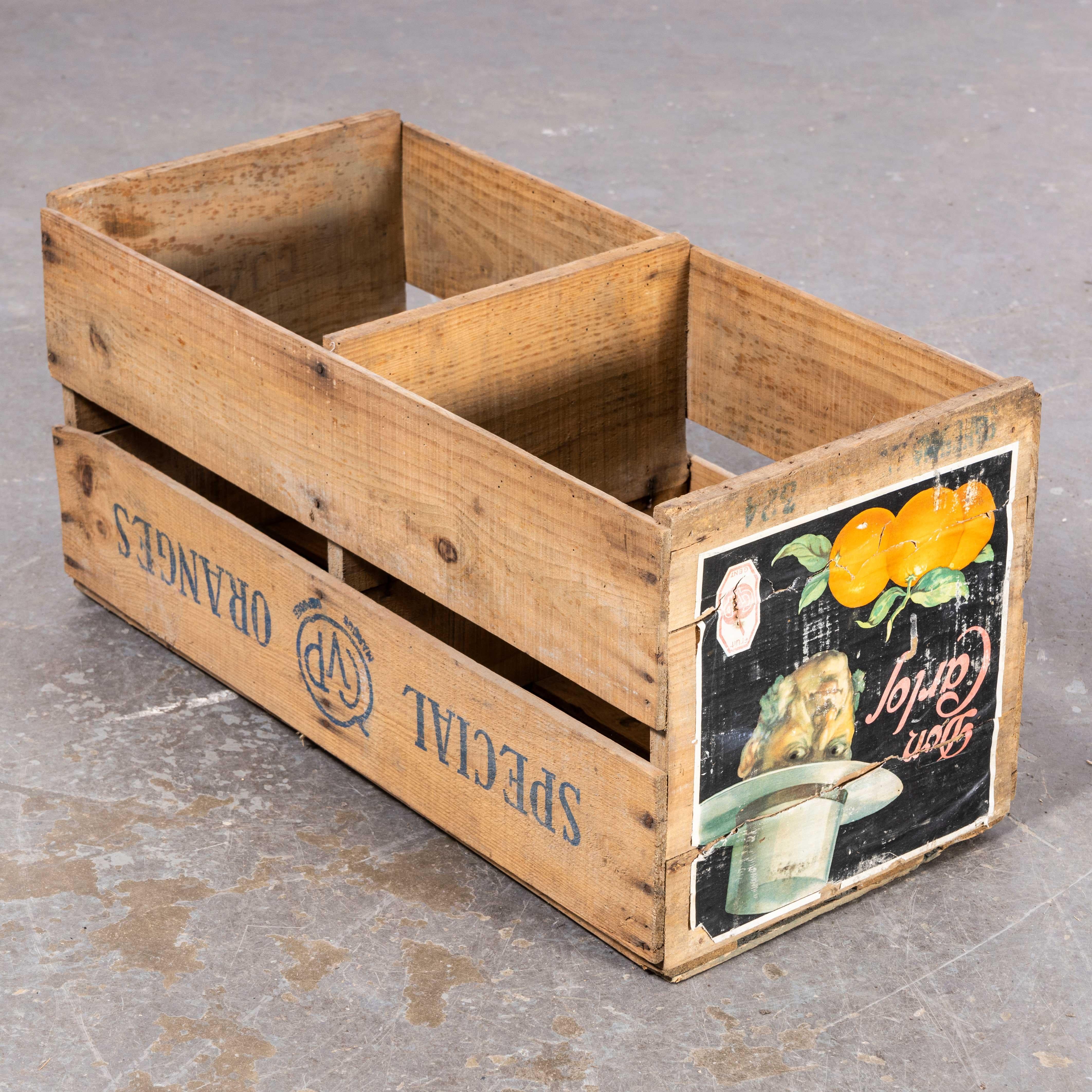 1950s American Branded Produce Crate In Good Condition In Hook, Hampshire