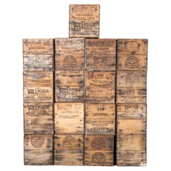 1950s American Branded Produce Crates, Various Quantities Available