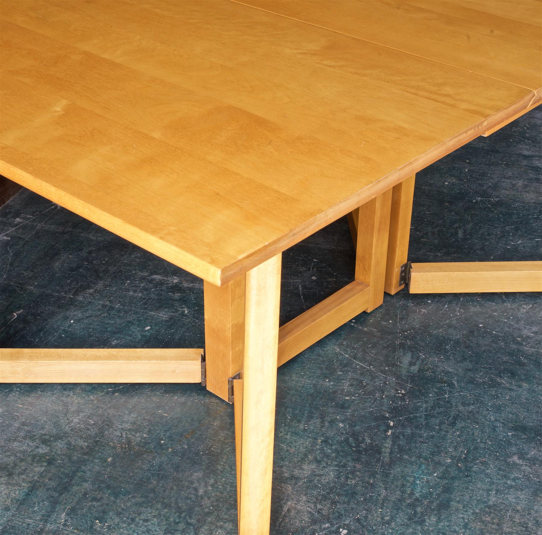 Table de salle à manger américaine des années 1950 de style ferme, mi-siècle moderne, minimaliste et rustique 1