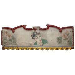 1950s American Hand-Painted Carnival Ride Panel