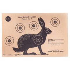 1950's American Jack Rabbit Shooting Target
