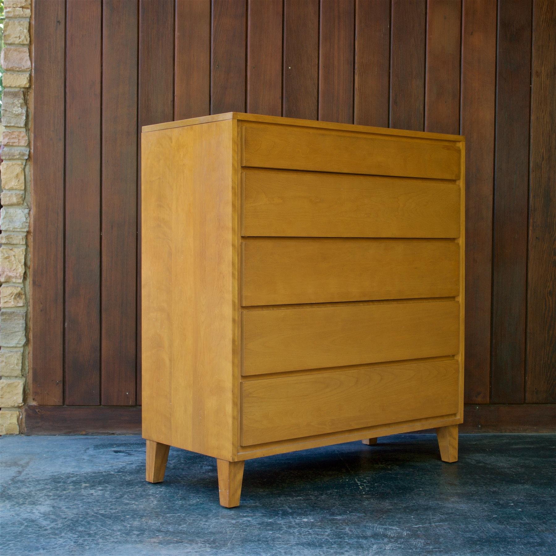 Mid-Century Modern 1950s American Tall Dresser Midcentury Minimalist Cabinmodern Rustic Farmhouse 