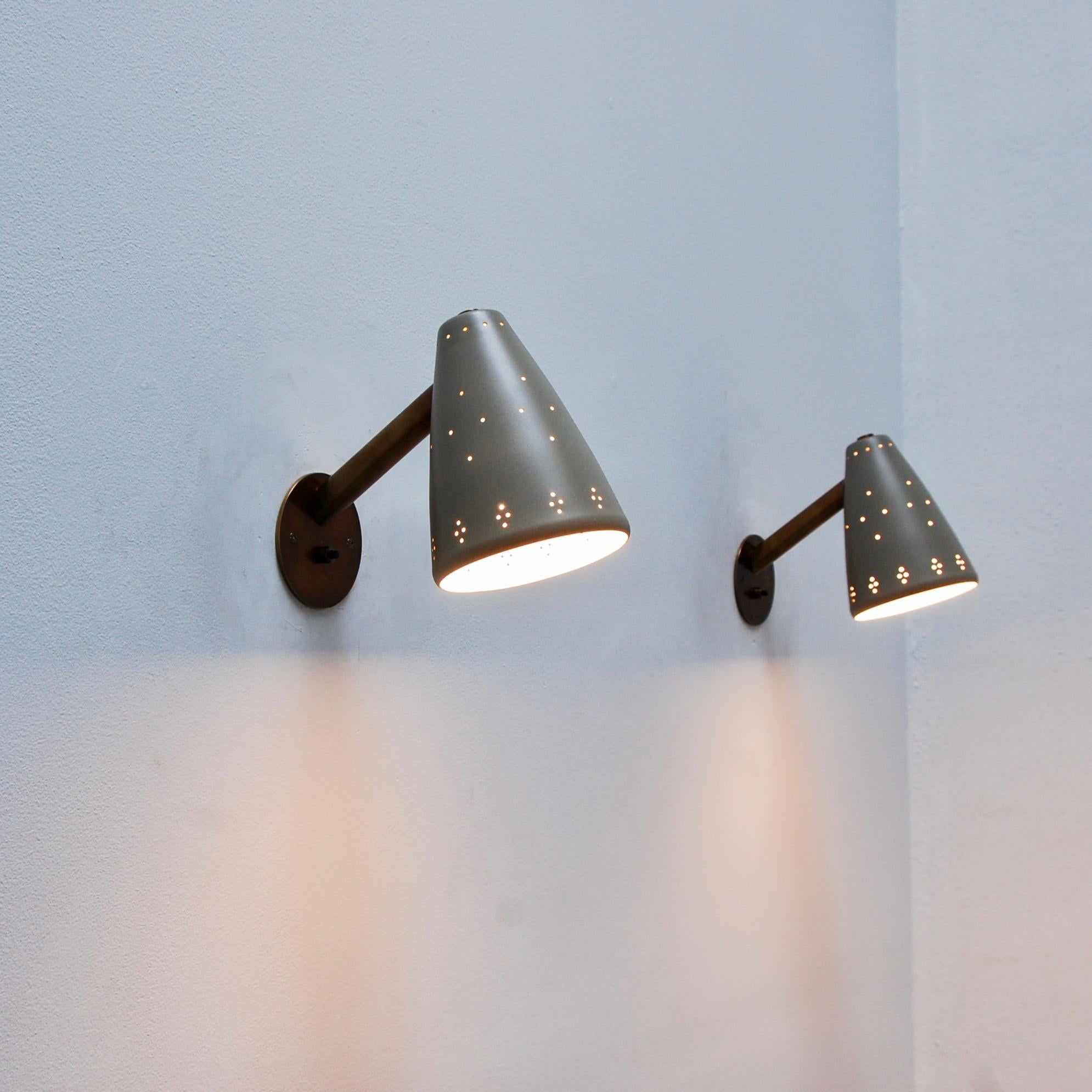 1950s American Perforated Sconces 6