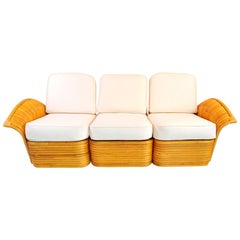 1950s American Rattan Sofa