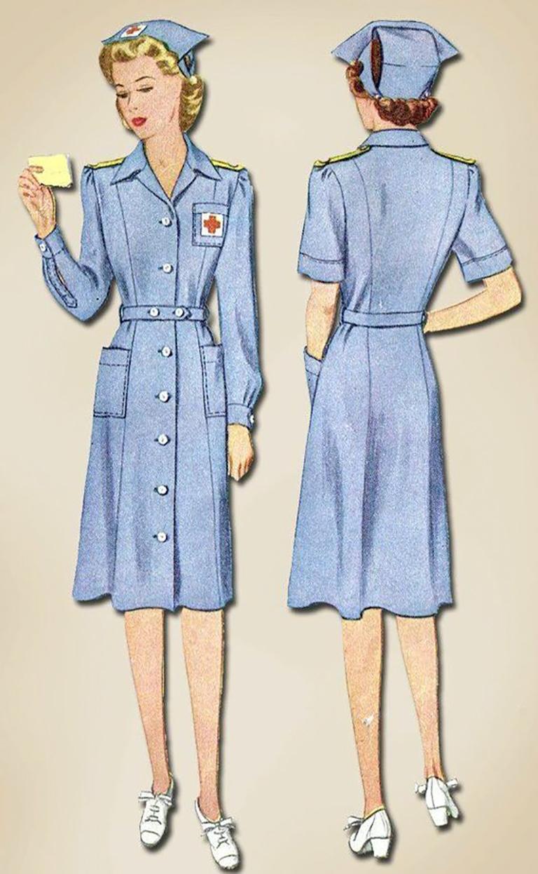 1950's American Red Cross Volunteer Uniform Mint Zustand im Zustand „Gut“ im Angebot in Toronto, Ontario