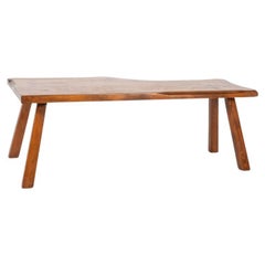 Panca per ciabattini in pino massiccio americano degli anni '50