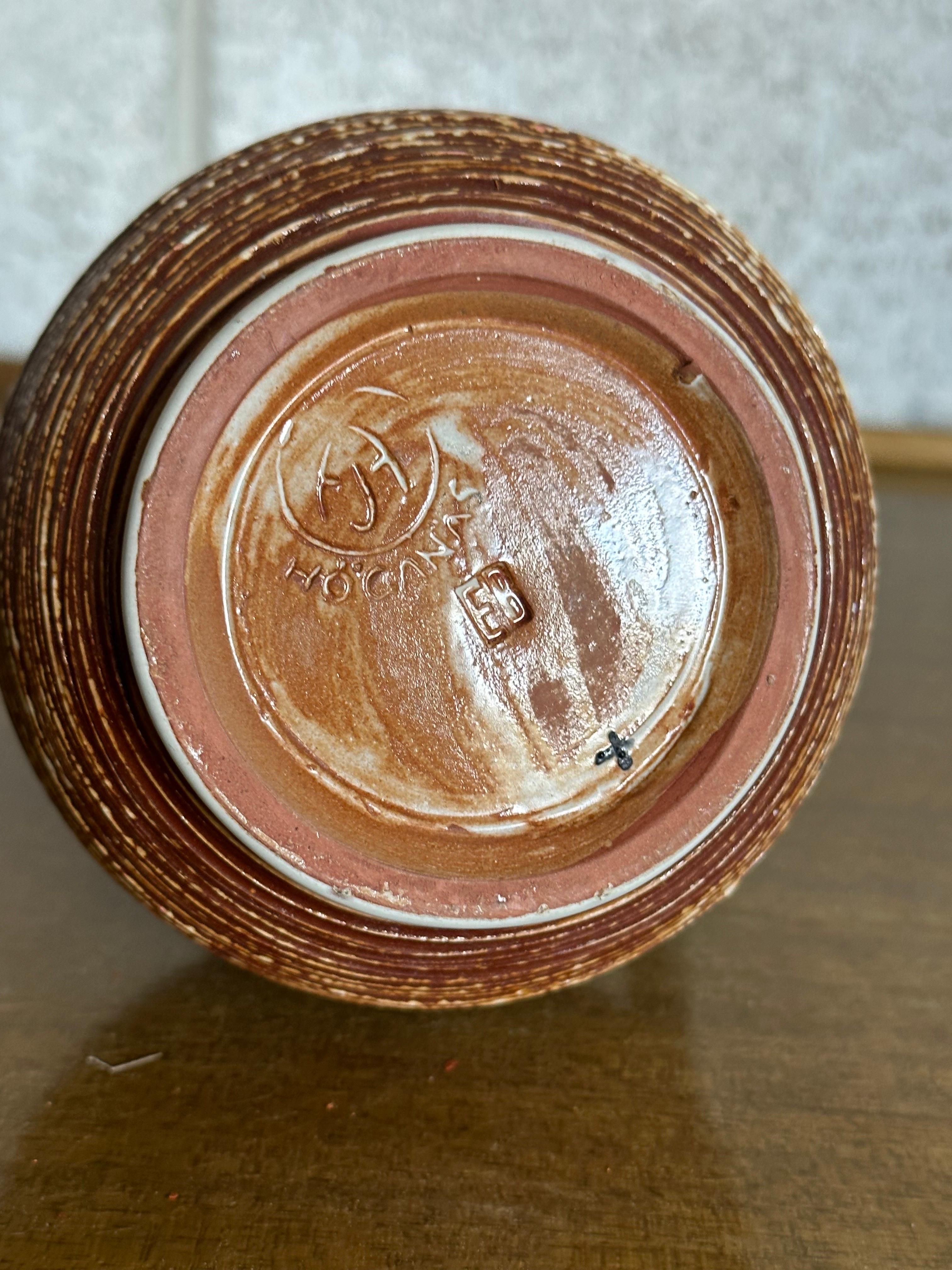 Metà XX secolo Vaso brocca Andersson & Johansson del 1950 per Höganäs Keramik, Svezia in vendita