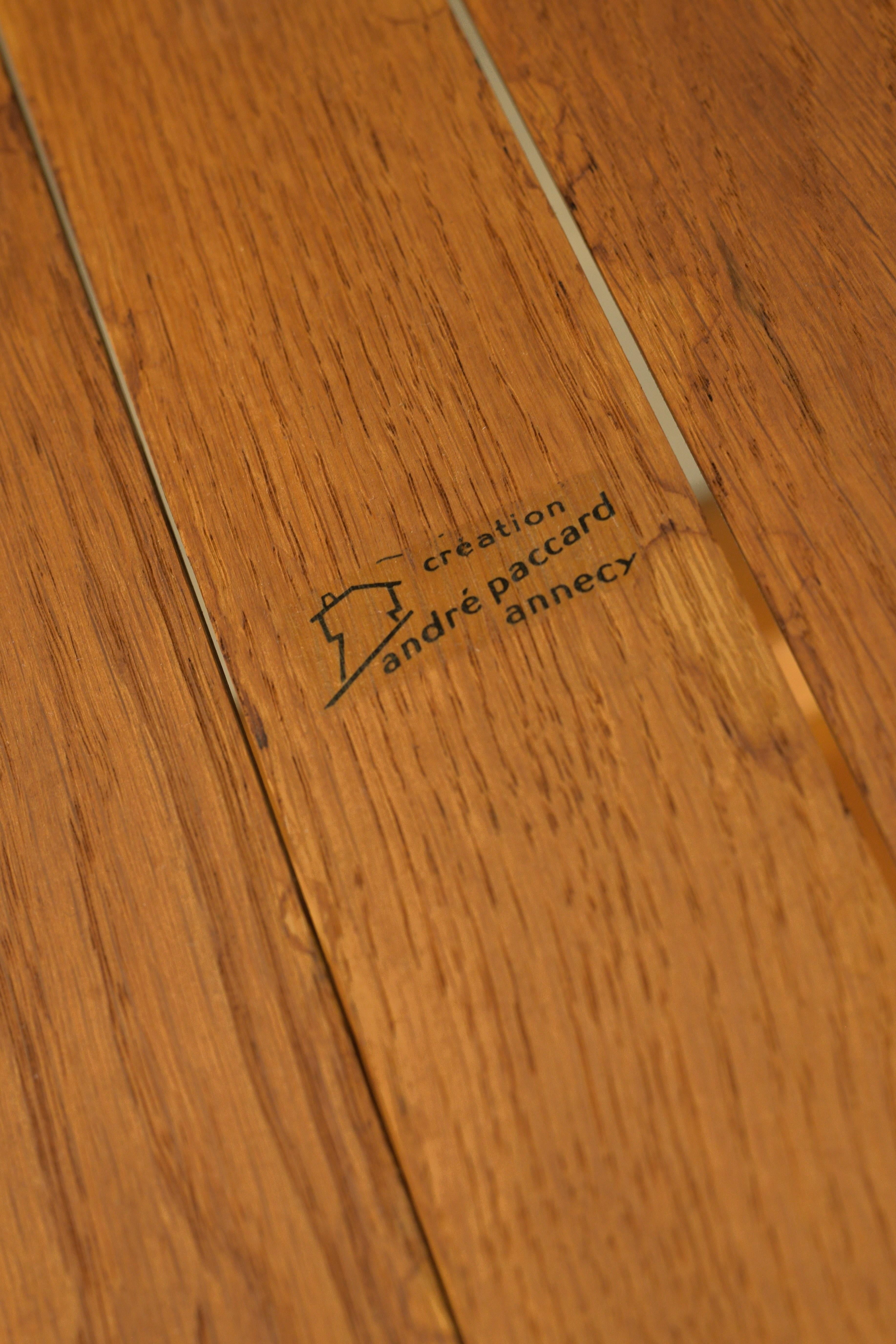 1950s Andre Paccard Serving cart Produced by Atelier Andre Paccard, France. For Sale 5