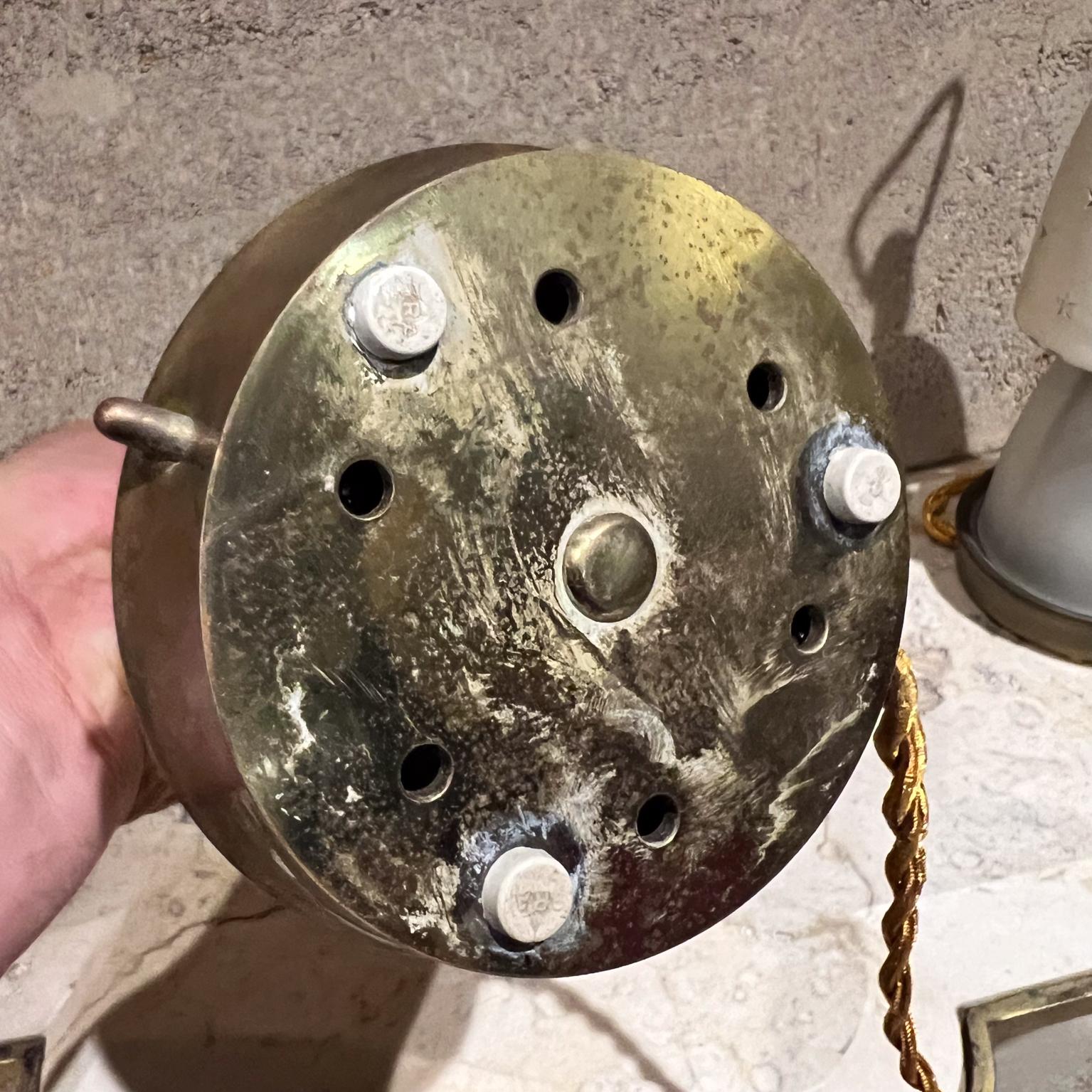 Años 50 Angelo Lelii Lámparas de mesa de estrella blanca Arredoluce Monza Italia en venta 9