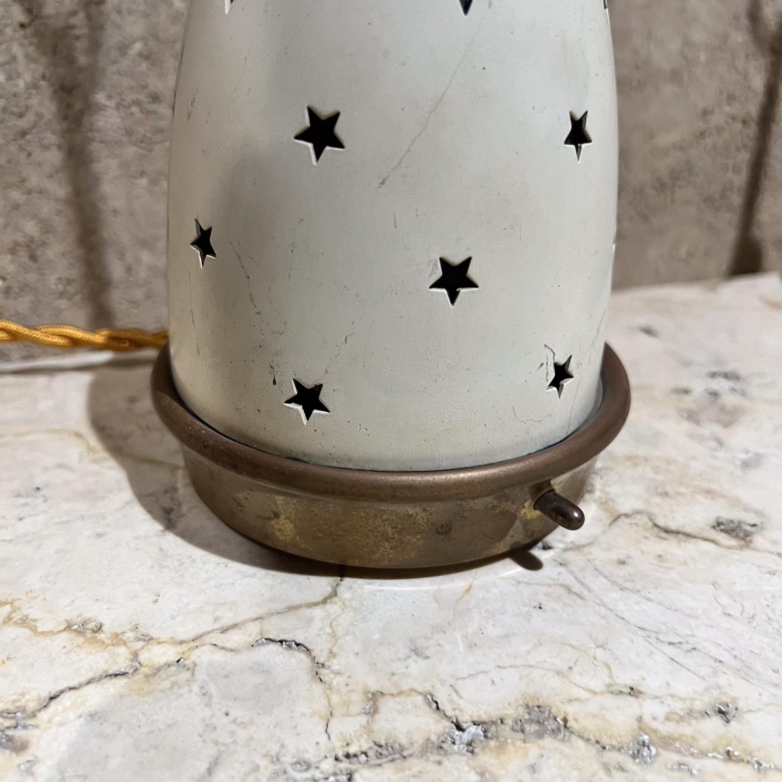 Años 50 Angelo Lelii Lámparas de mesa de estrella blanca Arredoluce Monza Italia mediados del siglo XX en venta
