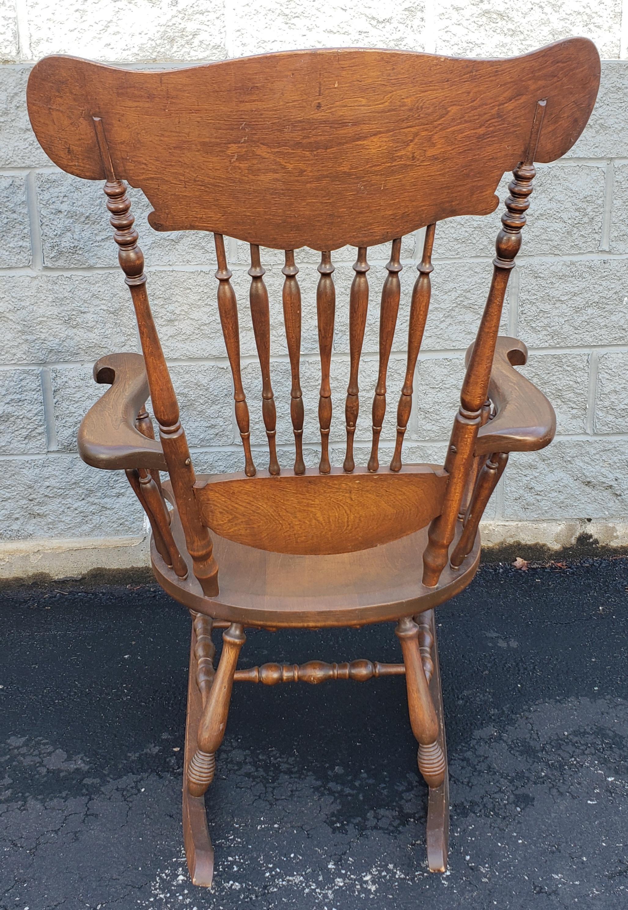 Hand-Carved 1950s Anglo Inglo-Indian Carved Walnut Rocking Chairs For Sale