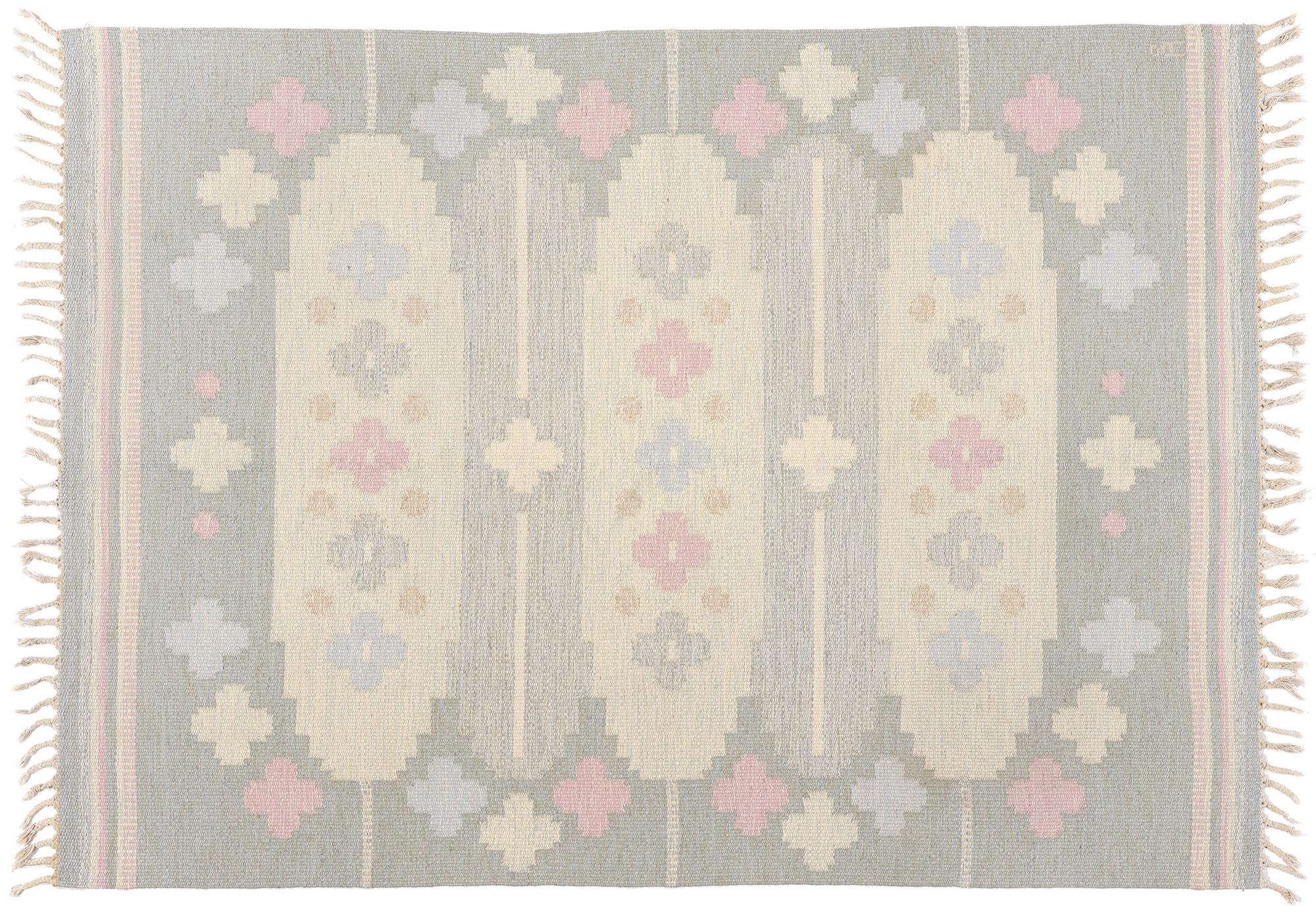 1950 Anna Johanna Ångström Suédoise Scandinave Röllakan avec Modernity Style en vente 4