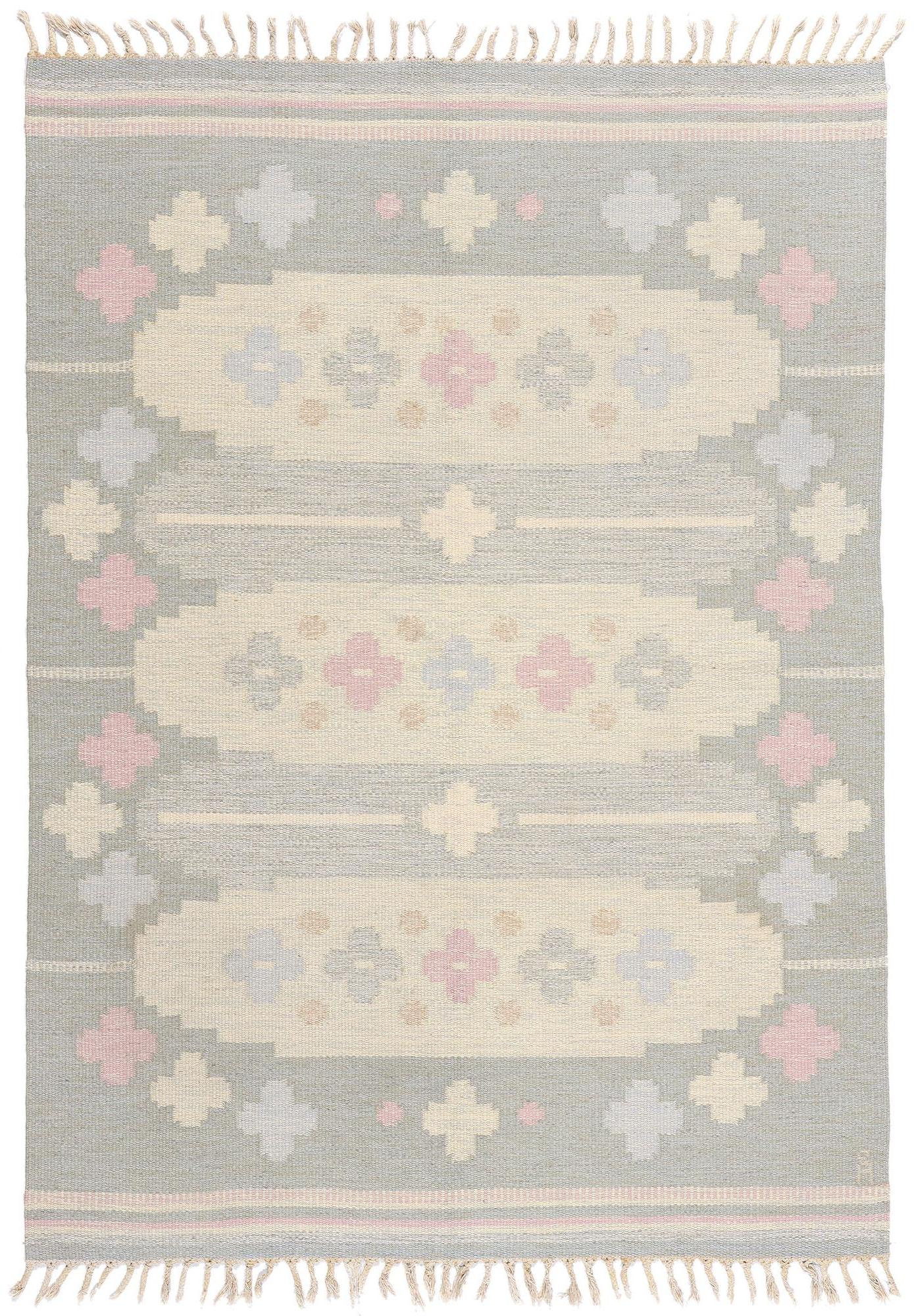 1950's Anna Johanna Ångström Swedish Scandinavian Röllakan with Modern Style