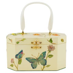 1950s Annie Laurie Butterfly Hard Shell Top Handle Bag 