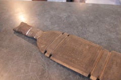 1950s Antique Carved Wooden Roller for Textile Printing