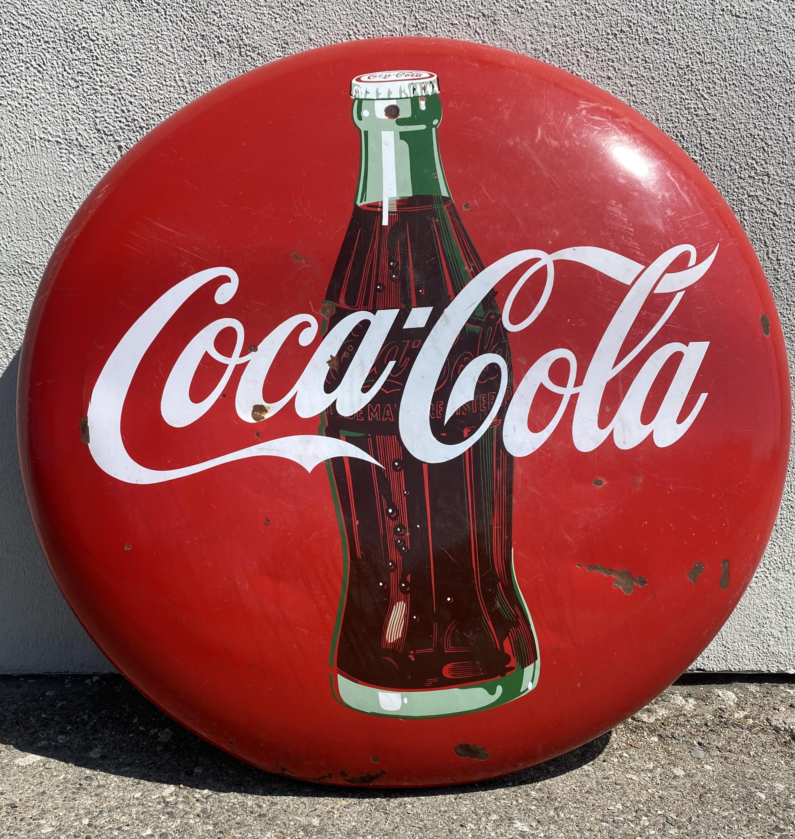 1950's Antique Coca-Cola Coke Enamel 48