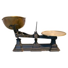 1950s Antique Iron and Bronze Weight