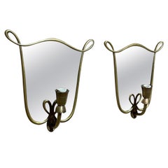 Antique Mirror e bronzo, stile Gio Ponti, anni '50