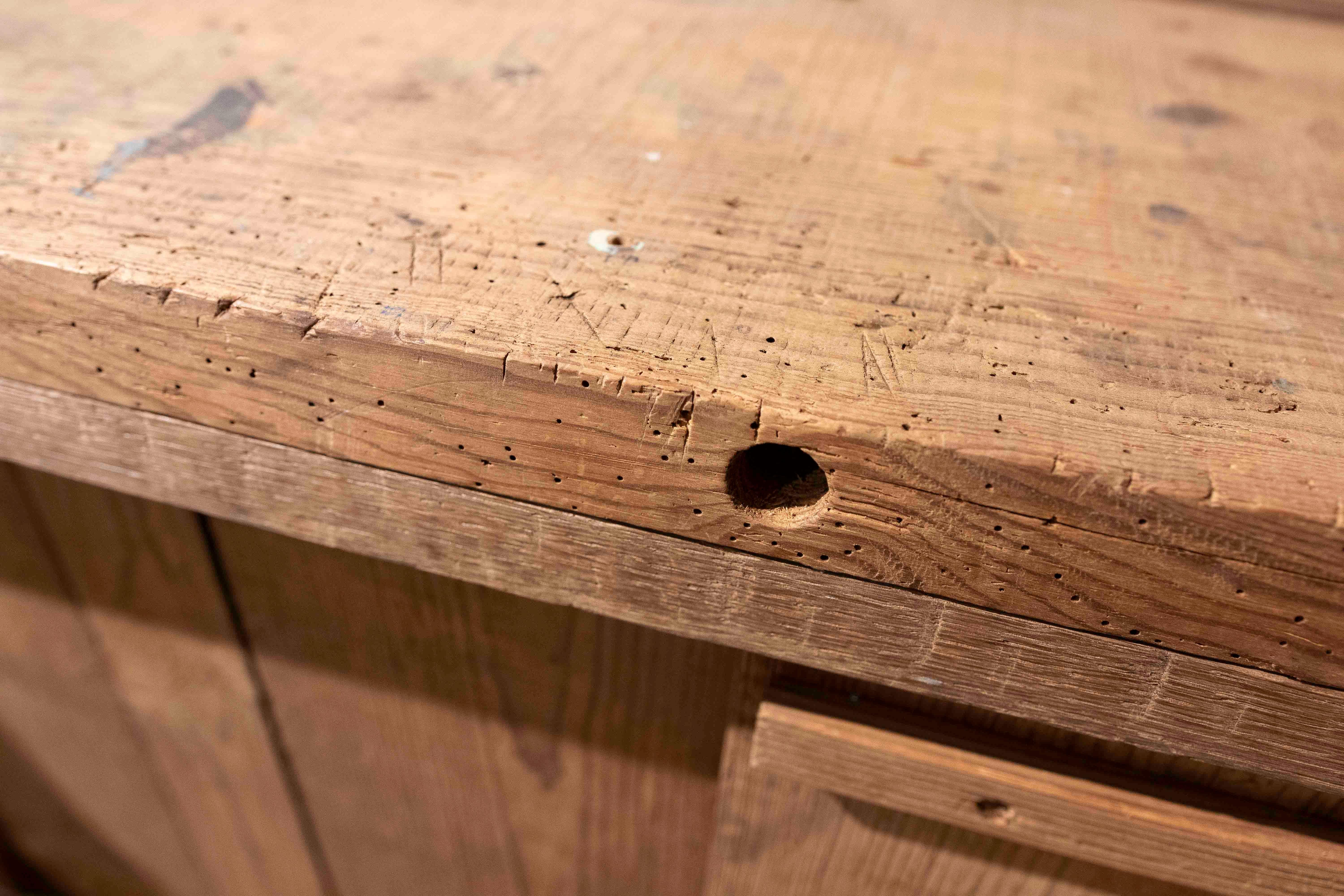 Etabli de menuisier en bois ancien des années 1950 en vente 6