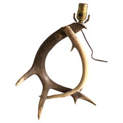 1950s Antler Table Lamp