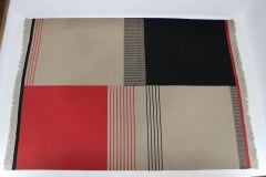 1950s Antonin Kybal Geometric Wool Rug, Czechoslovakia