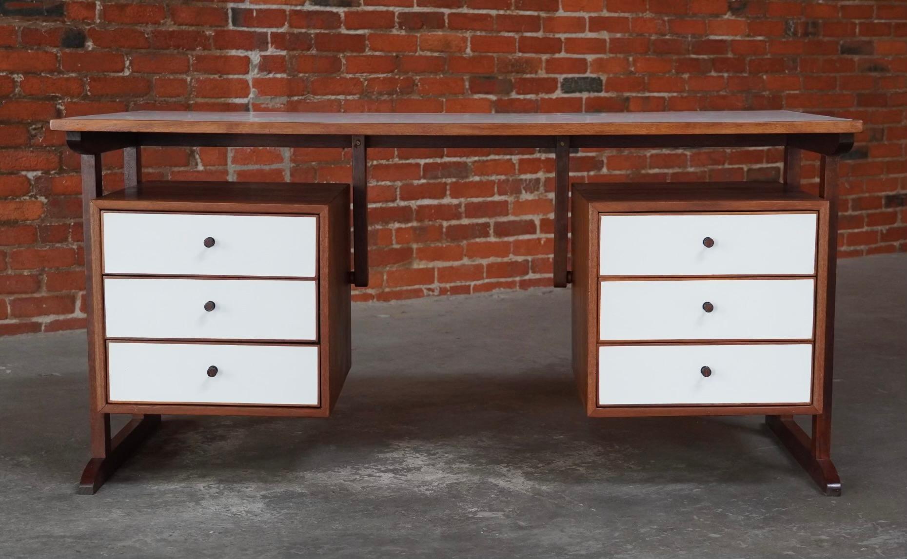 1950s Architect Designed & Crafted Desk In Good Condition In Oakland, CA