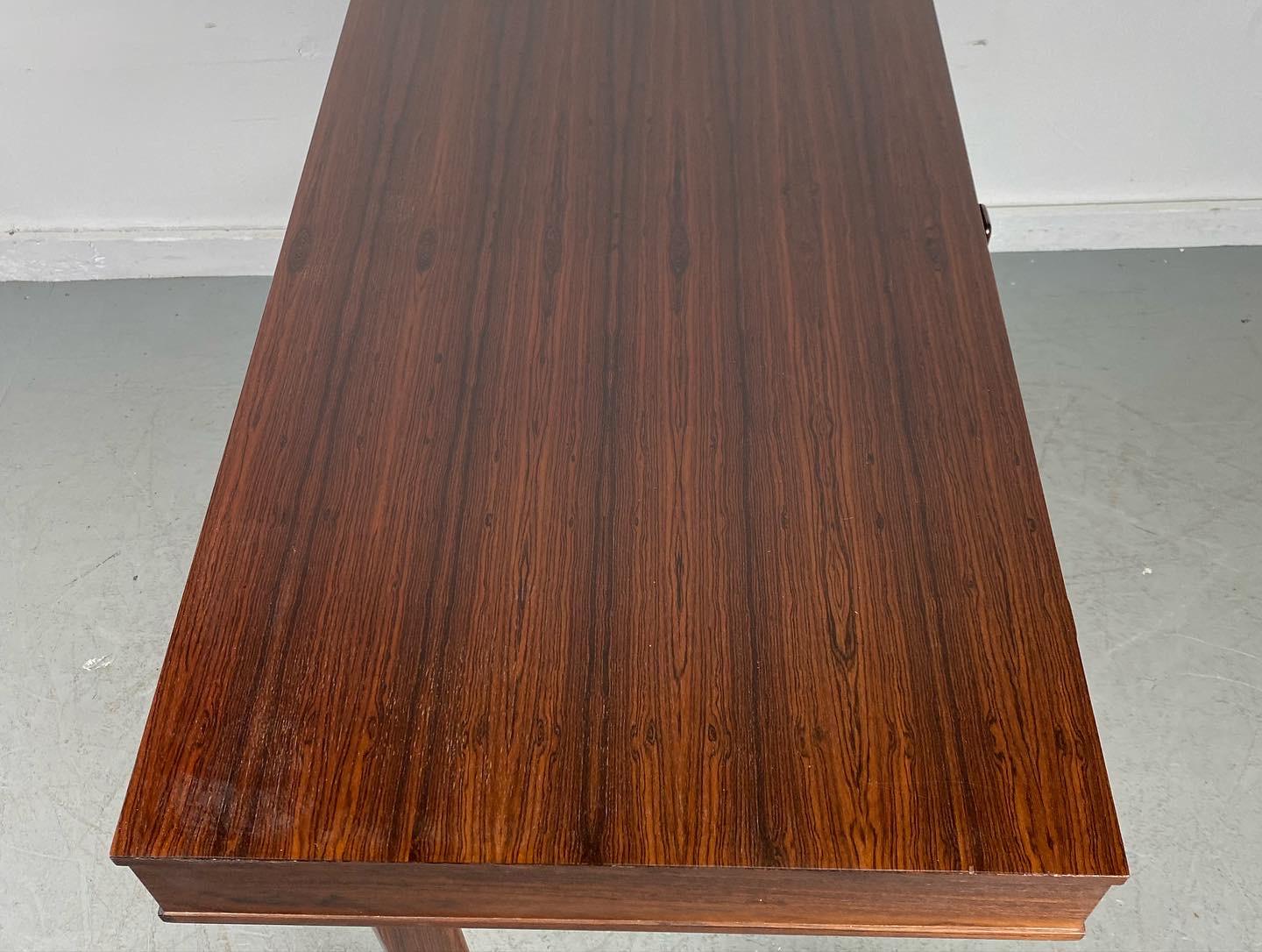 Mid-20th Century 1950's Architectural Danish Rosewood Cantilever Desk by Georg Petersens
