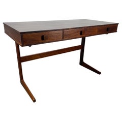 1950's Architectural Danish Rosewood Cantilever Desk by Georg Petersens