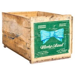 Caja de manzanas argentina de los años 50 - Manzanas