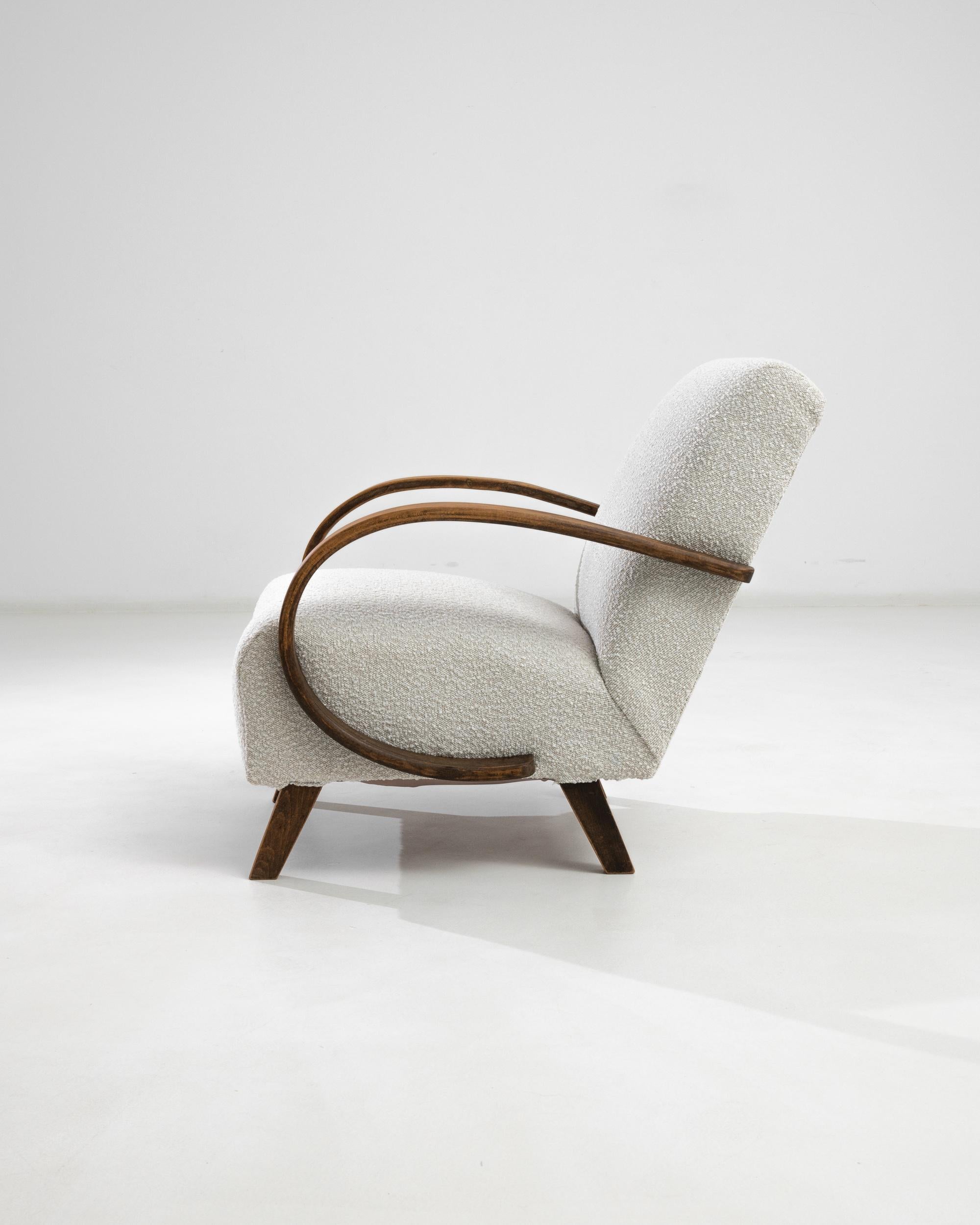 Czech 1950s Armchair by J. Halabala